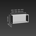 1 Door 1 Layer Kitchen Wall Cabinet - D350mm