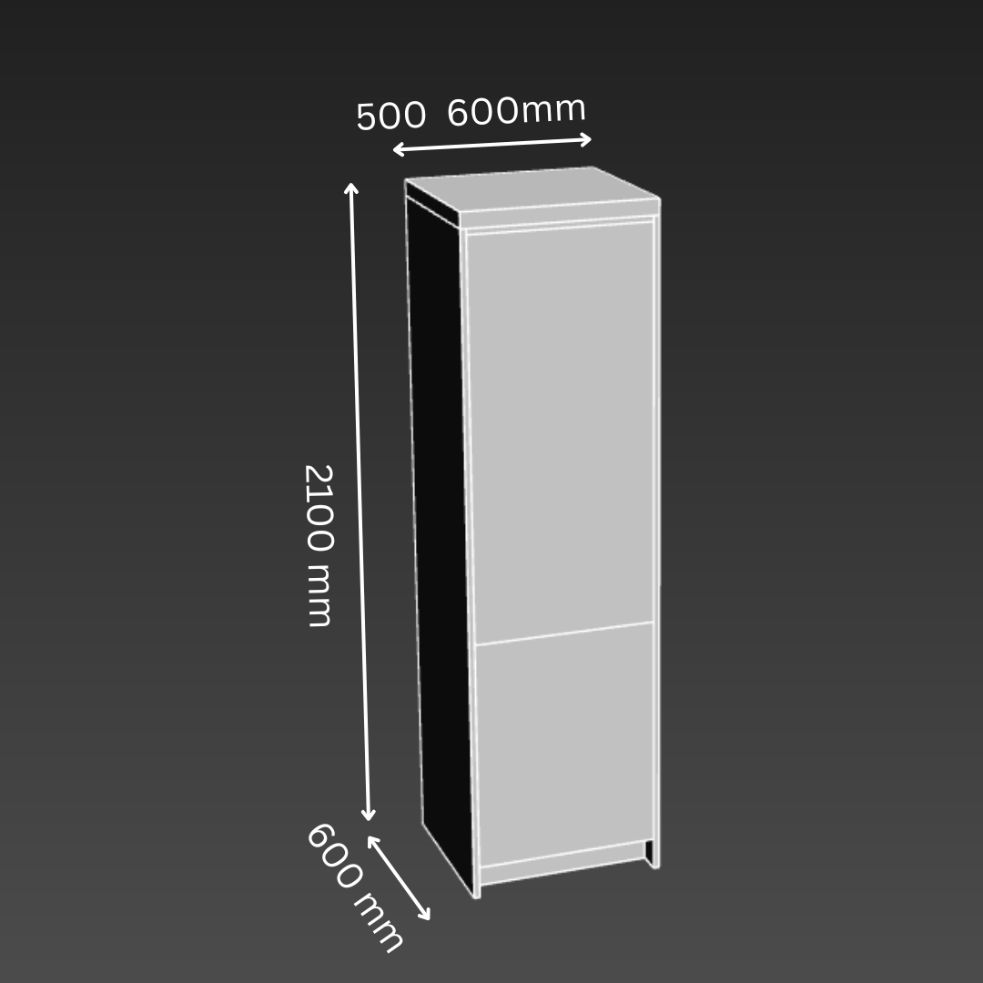 Premium Swing-out Kitchen Tower Cabinet - D600mm