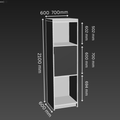 Single Oven 0 Drawer Kitchen Tower Cabinet - D600mm